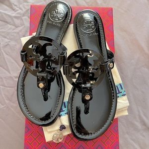 Tory Burch black Miller sandal flip flops